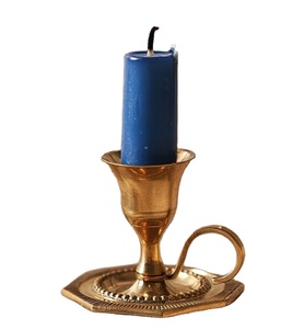 Bougeoirs en laiton Vintage Style français or laiton bougie bâton chic décorer maison festive hôtel restaurant table de mariage - Product Image 1