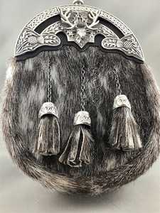 Sporran Escocés de Cuero de Alta Calidad para Hombre, Estilo Antiguo, con Cadena y 3 Borlas - Product Image 6