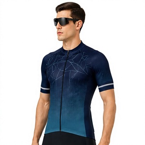 เสื้อจักรยานทีมรุ่นล่าสุด ดีไซน์ทันสมัย พิมพ์ลายดิจิตอลแบบ Sublimation น้ำหนักเบา แขนสั้น สำหรับแข่งขันจักรยาน - Product Image 4