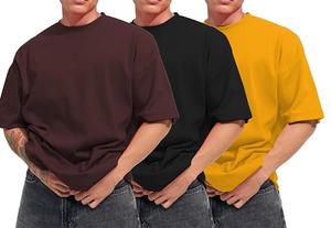 Dernier modèle 2026 – T-shirt streetwear 100 % coton de qualité supérieure, coupe oversize ample et respirante, épaules tombantes, manches mi-longues, grammage lourd - Product Image 4