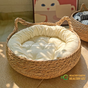Comodidad Artesanal para Mascotas |   Cama para Mascotas de Jacinto de Agua |   Forma Personalizada y OEM - Product Image 4