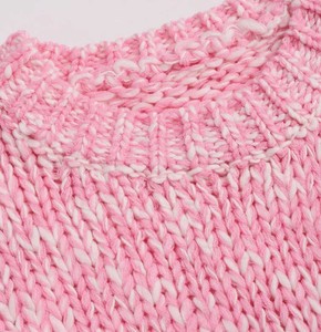 Pull en tricot style universitaire, coupe oversize, chaud pour l'hiver, toucher tricoté à la main, élégant, respirant, pour femme - Product Image 4