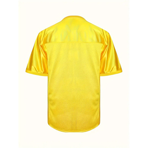 Custom Men's American Football Practice Jersey Red Mesh V Neck Short Sleeve Breathable Anti-Bacterial Lightweight Custom Logo - Product Image 4