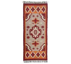 Tapis kilim en jute et laine, lavables et biologiques, tissés à la main, pour salon, chambre et bureau - Product Image 4