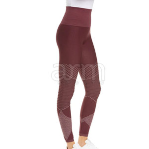 Leggings de yoga con diseño de logotipo personalizado, cintura elástica, venta directa de fábrica, ropa de gimnasio, servicio OEM. - Product Image 3