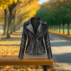 Veste d'hiver respirante pour homme en cuir véritable doublure chauffante en laine imperméable coton fermeture à glissière avant-Logo personnalisable imprimé automne - Product Image 2