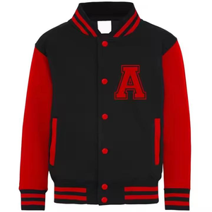 <b>Men's</b> Navy White Winter Varsity <b>Jacket</b> Stand Collar Zipper Closure Eco-Friendly Breathable Windproof Quick Dry <b>Canvas</b> Preppy - Product Image 4