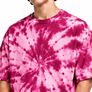 Mens Oversized <b>Tie</b> Dye <b>T</b> <b>Shirt</b> 100% Cotton Crew Neck Short Sleeve Raised Back Graphics Casual Streetwear Custom Wholesale Supply - Product Image 5