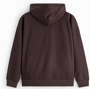 Sweat-shirt à capuche en molleton 350 g/m² pour homme, logo personnalisé, 100 % coton, épais, lourd, surdimensionné, streetwear, pull-over pour homme - Product Image 3