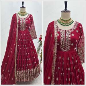 Vestido de fiesta de diseñador para mujer con elegante Pent y hermoso conjunto Dupatta - Product Image 5