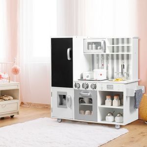 Ensemble de cuisine en bois pour jouer à faire semblant avec sons simulés pour enfants, jeu éducatif de rôle - Product Image 2