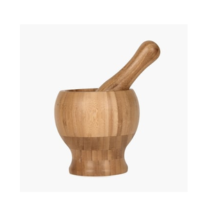 ครกไม้เนื้อแข็งทำมือรักษ์โลก 183 สำหรับบดเครื่องเทศและสมุนไพร - Product Image 4