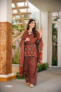 Ensemble Salwar en coton indien pakistanais tendance, imprimé numérique exclusif, pour femmes, idéal pour les fêtes et les mariages, vêtements ethniques élégants. - Product Image 3