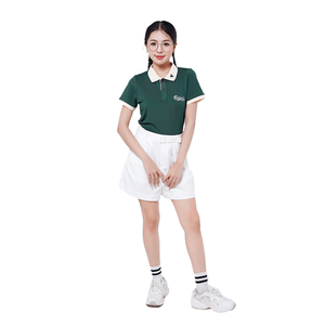 Uniforme de Trabajo de Alta Calidad para Personal Promocional, Conjunto de Camiseta Polo y Delantal, Poliéster Tejido, Personalizable, Ropa de Trabajo para Cafetería y Restaurante - Product Image 3