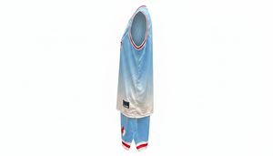 Tenue de basketball personnalisée pour hommes – Ensemble maillot et short légers, anti-humidité, pour l'entraînement – Vente en gros - Product Image 2