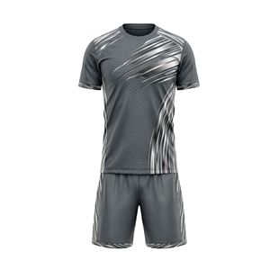 Tenue de football blanche et orange avec motif flamme, maillot sublimé respirant, short assorti, ensemble professionnel pour match - Product Image 4