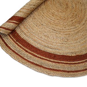 Alfombra de Yute 100% Orgánica Hecha a Mano, Tamaño Personalizado, 2x3, 2x4, 2x6, 3x5 Pies, Fibra Natural, Estilo Rústico Bohemio, Trenzada, Antideslizante, Ecológica - Product Image 2