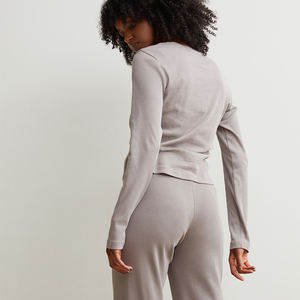 Woman Night Dress Home Wear Suit Pajamas Women's <b>Cardigan</b> Long Sleeve Sleepwear - Product Image 6