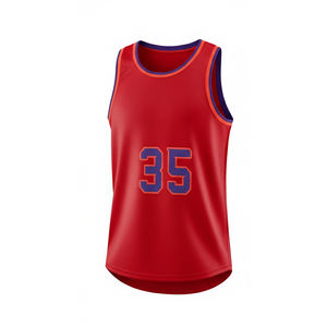 Maillot de basketball sans manches pour jeunes et adultes, uniforme d'entraînement de haute qualité, séchage rapide, personnalisable - Product Image 2