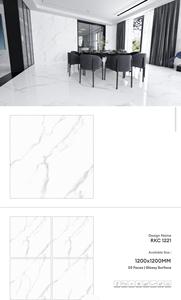 Carreaux en porcelaine brillants 1200x1200 - Antidérapants, résistants aux acides, carreaux d'intérieur modernes avec installation adhésive - Product Image 6