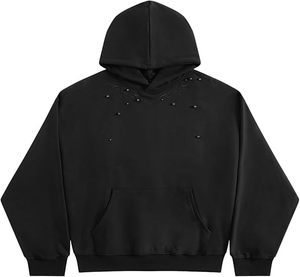 High Quality Tech <b>Fleece</b> Rhinestone Hoodie Full Zip Up Warm Winter <b>Thick</b> Sweatshirt Unisex Bling Hooded <b>Jacket</b> - Product Image 5