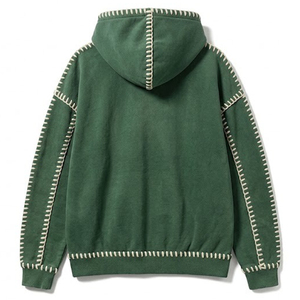 Sudadera con Capucha de Invierno Gruesa 100% Poliéster con Diseño Multitono, Bordado, Estampado Digital y Costuras en Contraste - Product Image 4