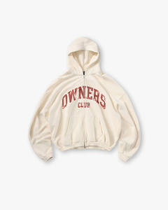 Unisex Custom Thick Fleece Zipper Hoodie 100% Cotton Winter Hooded Sweatshirt Oversized Fit OEM Custom Screen Printed Hoodie - Product Image 1