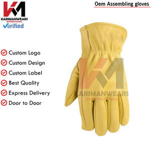 Guantes de Trabajo de Cuero Sintético de Alta Calidad, Transpirables, Ligeros y de Protección para Construcción y Taller - Product Image 4