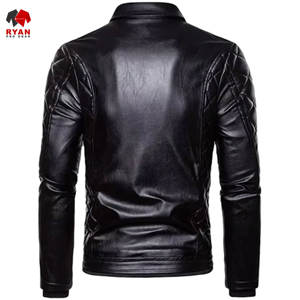 Chaqueta de Cuero con Cierre de Cremallera y Diseño Personalizado Ryan Pro Gear, Tejido Cómodo, con Logotipo Personalizado, Diseño ODM OEM - Product Image 2