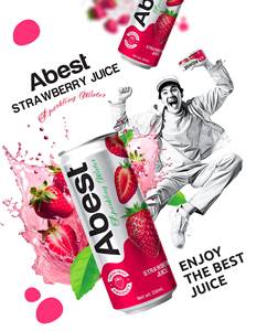 Bebida Gaseosa con Infusión de Durazno Abest, en Lata de 250 ml, Deliciosa y Refrescante, Sin Azúcar, Refresco de Frutas, OEM ODM - Product Image 1