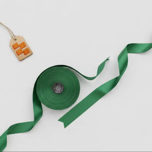 Cinta de 25 mm, 100% Poliéster, Satén de Doble Cara, Resistente al Encogimiento, Color Sólido, Lavable, para Envolver Regalos - Product Image 1
