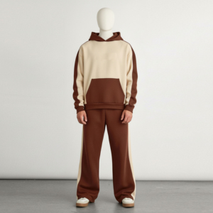 Custom Sweatsuits Manufacturer Designer High Quality Heavyweight Blank Hoodies and Baggy Track Suits <b>Set</b> Tracksuit for Men - Product Image 3
