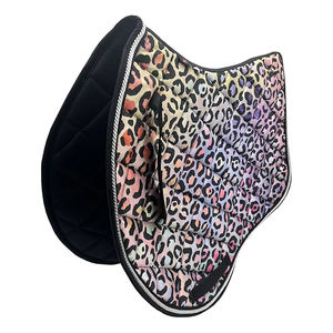 Nouvelle tapisserie de selle de cheval pour le saut d'obstacles, couverture de demi-selle antidérapante, durable, en tissu coton et polyester, personnalisable - Product Image 2