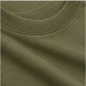 T-shirt Homme Oversize à Manches Courtes et Col Rond en Coton et Chanvre Vert Olive Personnalisé MTS-OVR-0019 - Product Image 4