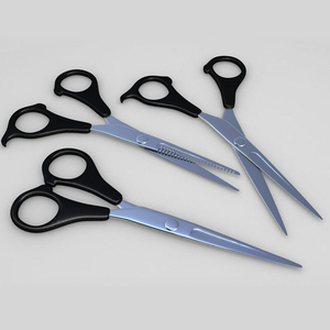 plastic scissor Professional High Quality Stainless Steel <b>Barber</b> Hair Scissors 5-7 Inches Sharp <b>Blade</b> Plastic Handle - Product Image 2