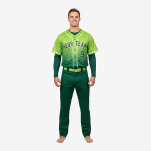 Vêtements de sport en polyester, différents coloris, uniforme de baseball sur mesure, sublimation, uniformes de baseball à boutons. - Product Image 5