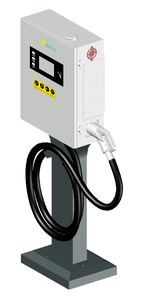 เครื่องชาร์จรถยนต์ไฟฟ้าใหม่ 40kW สามเฟส แบบติดผนังและตั้งพื้น (แบบติดเสา) DC 125A - Product Image 3