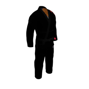 Kimono de Jiu-Jitsu Brésilien Léger Noir, Uniforme d'Arts Martiaux Renforcé et Durable pour Hommes, Femmes et Adultes - Product Image 4