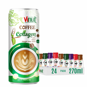 VINUT Collagen Coffee 320ml - Arabica & Robusta, sin OGM, sin lácteos, sin gluten, Etiqueta Privada, precio de fábrica, OEM/ODM - Product Image 1