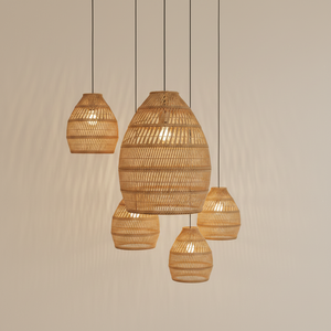 Rattan <b>Wicker</b> Lampshade Eco-Friendly Cheap Wholesale Suitable for Home & Resorts & Restaurants Decoration Made in Vietnam - Product Image 4