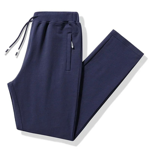 Heavy Duty Brushed Fleece <b>Men</b> Thick Fabric Cuffed <b>Jogger</b> Bottoms Back Patch Pocket Unit - Product Image 4