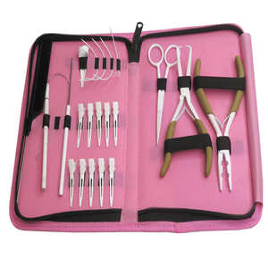 Kit de Herramientas Profesionales de Alta Calidad para Extensiones de Cabello al por Mayor: Alicates de Micro Anillos, Aguja de Gancho, Tijeras de Acero Inoxidable de Grado Quirúrgico - Product Image 1