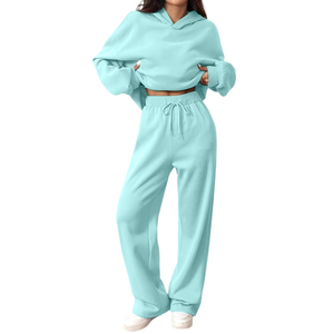 Casual Unisex Tracksuits Custom Women's Oversize Tracksuit Screen Printing Long Sleeves Eco Friendly Washed Unisex Tracksuit - Product Image 4