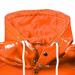 Chaqueta Impermeable Unisex de PVC y Cuero, Largo Regular, Transpirable, de Secado Rápido, Protección Total contra Lluvia Intensa, para Invierno, con Logotipo Frontal - Product Image 5