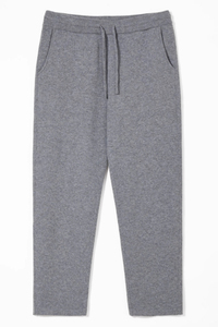 Pantalones Deportivos para Hombre, Color Beige, 100% Cachemira, Antiarrugas, Peso Medio, Cintura Elástica con Cordón, Bolsillos Laterales, para Otoño - Product Image 5