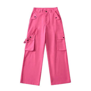 Pantalon cargo ample streetwear pour femme, coupe oversize, style vintage décontracté, pantalon de survêtement ample, nouvelle collection, brodé, chaud et sportif - Product Image 4