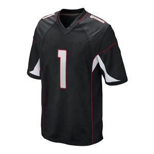 Maillot de football américain personnalisé 2026 – Col en V, maille sublimée, séchage rapide, antibactérien – Modèle Rams - Product Image 2