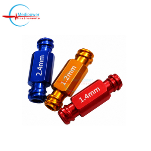 ชุดอะแดปเตอร์อลูมิเนียมทางการแพทย์แบบ Luer to Luer ขนาด 1.2 มม. 1.4 มม. 2.4 มม. สำหรับเชื่อมต่อเข็มฉีดยาสำหรับการถ่ายโอนไขมันและเครื่องมือดูดไขมัน - Product Image 1