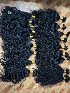 100% Natural Raw Indian Remy Human Hair <b>Extensions</b> <b>Curly</b> Machine Double Weft No Chemicals & No Steaming All Colors - Product Image 2