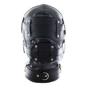 Máscara de Cuero PU con Capucha para Hombre, Estilo Bondage, Correa Ajustable, para Club, Fiesta, Cosplay, Moda 2026 - Product Image 1